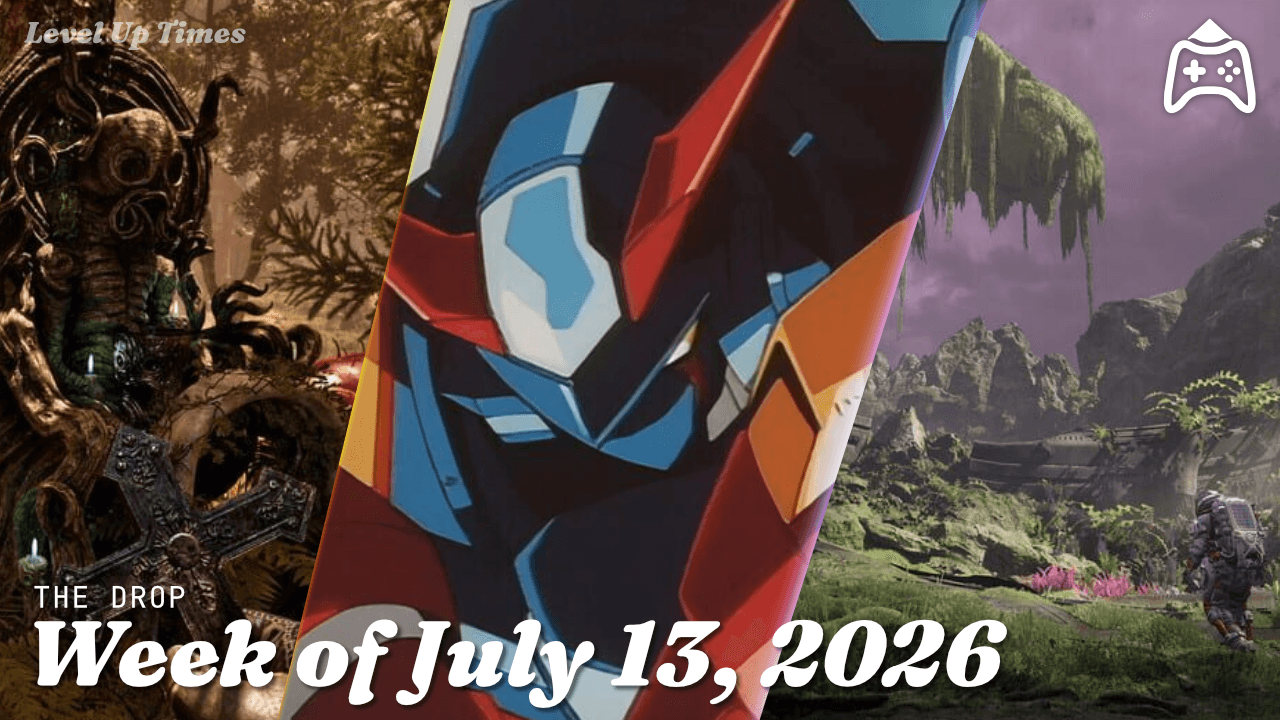 Cover for The Drop for 13 July, featuring The Mount: Omen of Cthulu, 70s-Style Robot Anime GEPPY-X, and The Alters: Last Variable